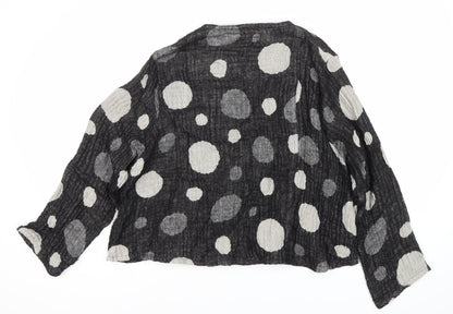 Womens UK Size L No Data Black Basic Jacket