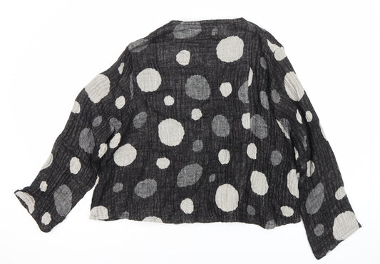 Womens UK Size L No Data Black Basic Jacket
