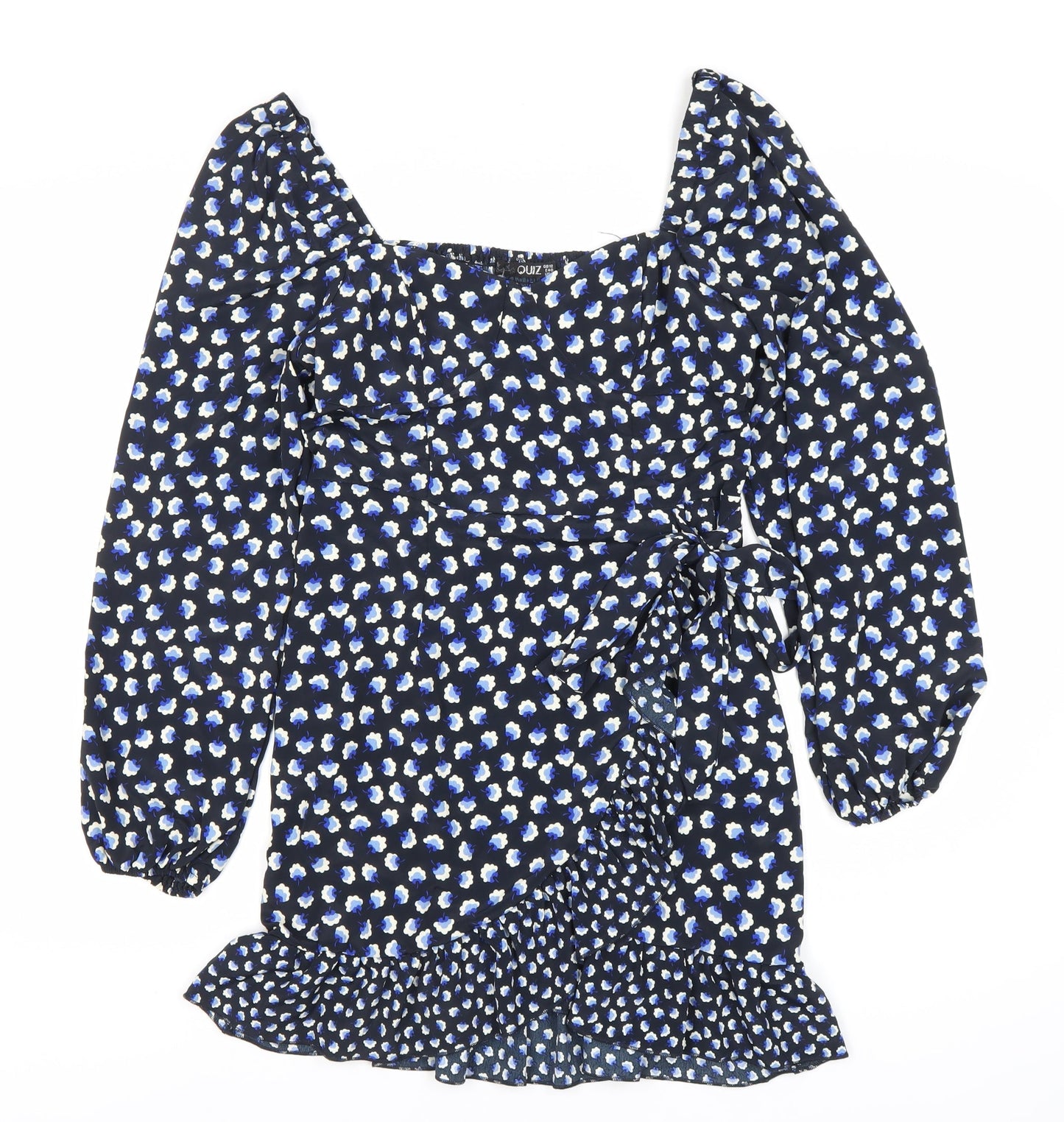 Zino Women's Blue Floral Long Sleeve Dress
