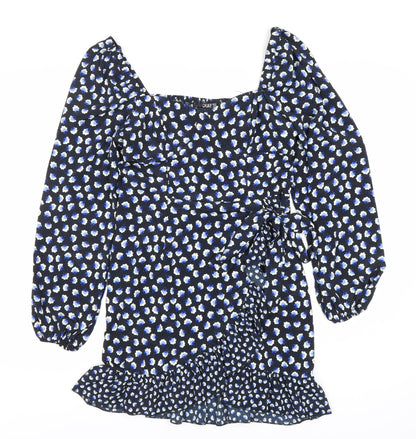 Zino Women's Blue Floral Long Sleeve Dress