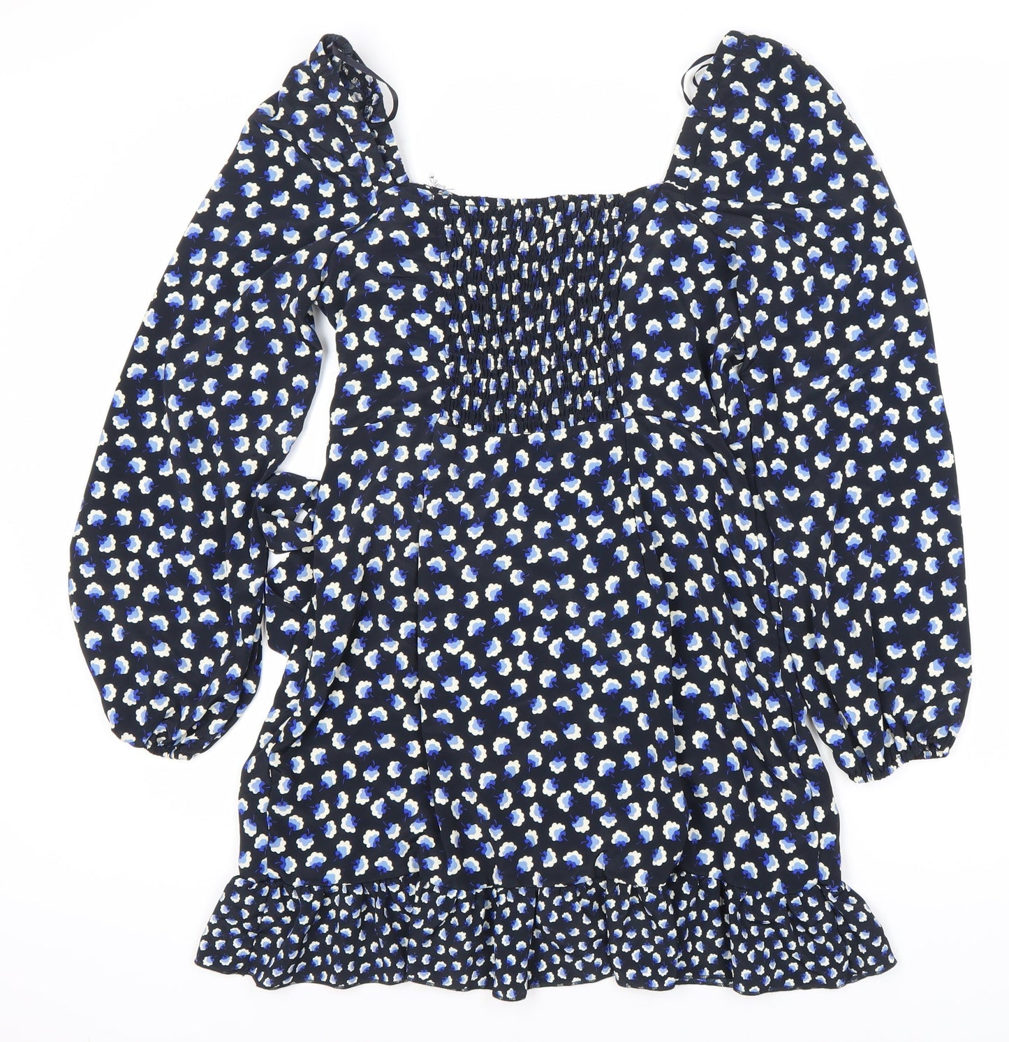 Zino Women's Blue Floral Long Sleeve Dress