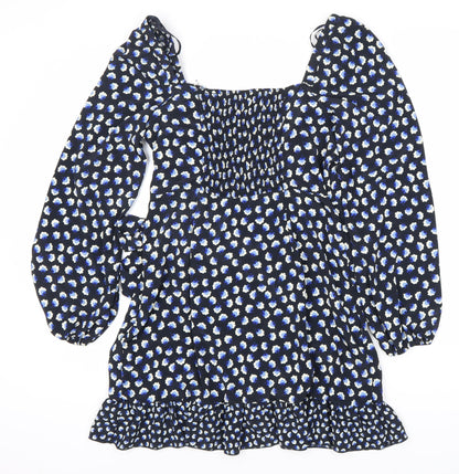 Zino Women's Blue Floral Long Sleeve Dress
