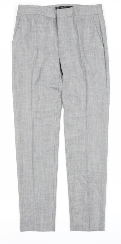 Zara Basic Women's Grey Straight Trousers Size 6