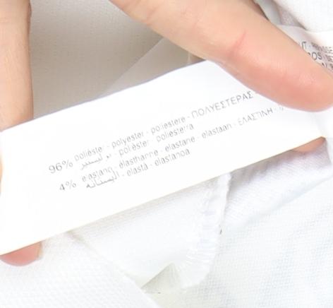 Womens UK Size L Zara White Basic Tank