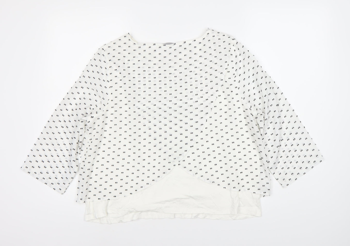 Womens UK Size 14 Marks and Spencer White  Blouse