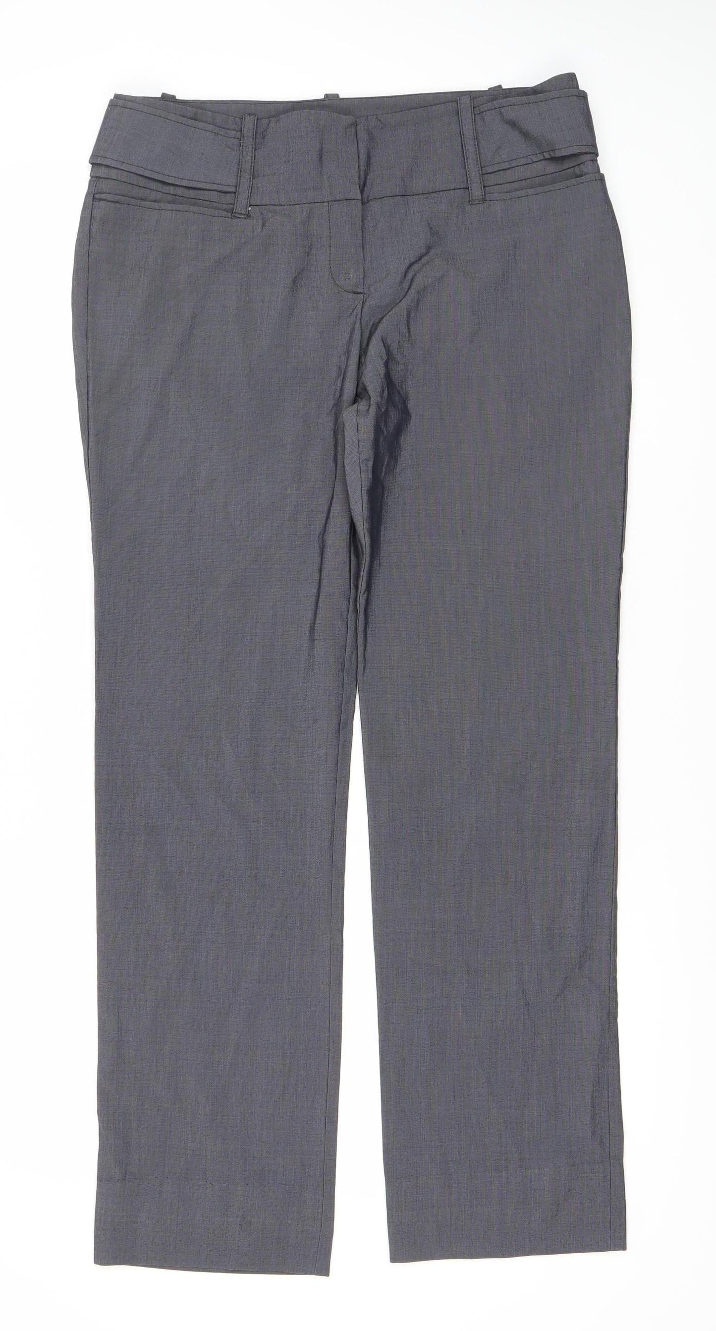 Mango Women's Grey Dress Pants Size 12 Regular