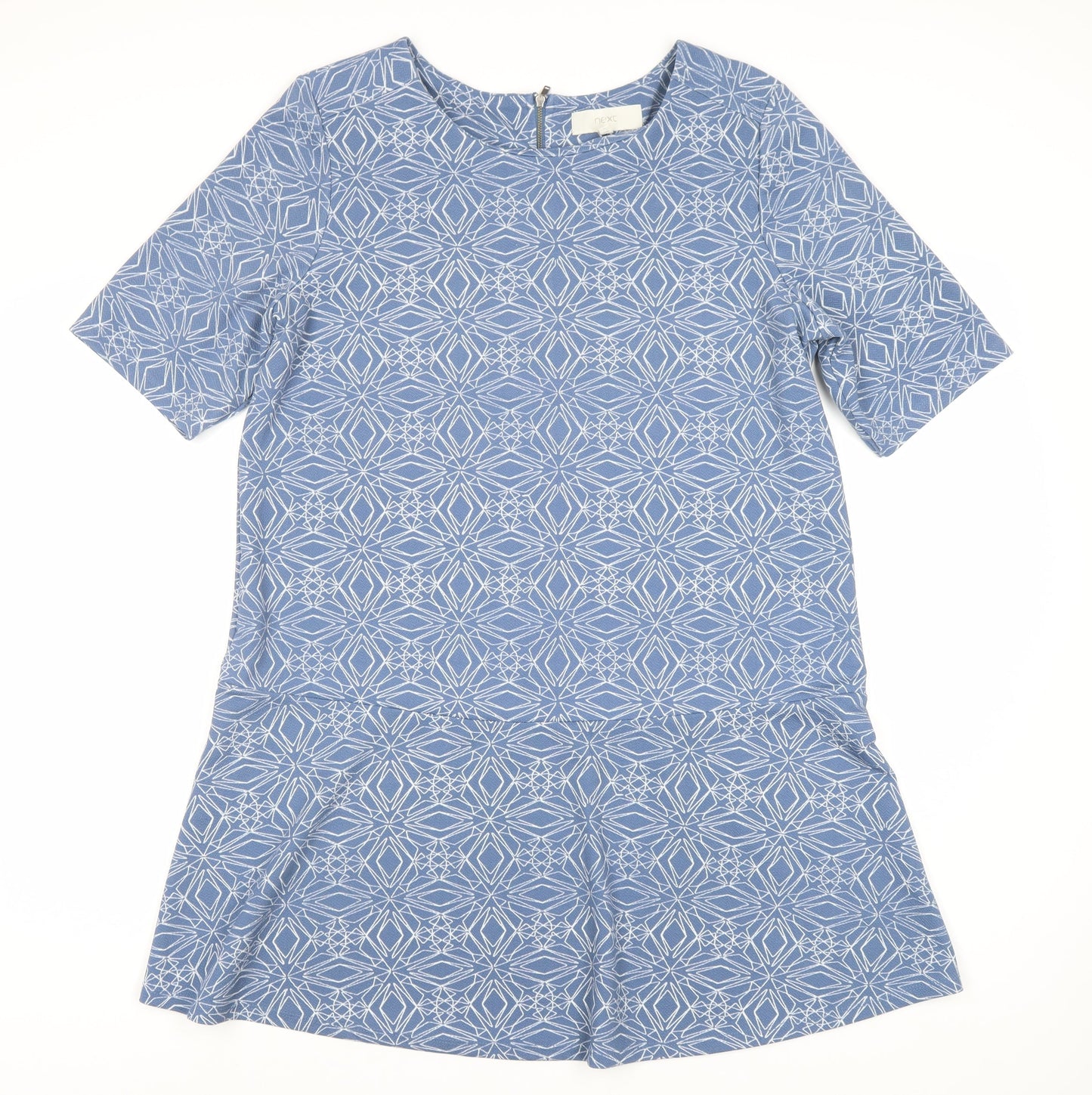 Next Women’s Blue Geometric Half Sleeve Dress