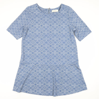 Next Women’s Blue Geometric Half Sleeve Dress