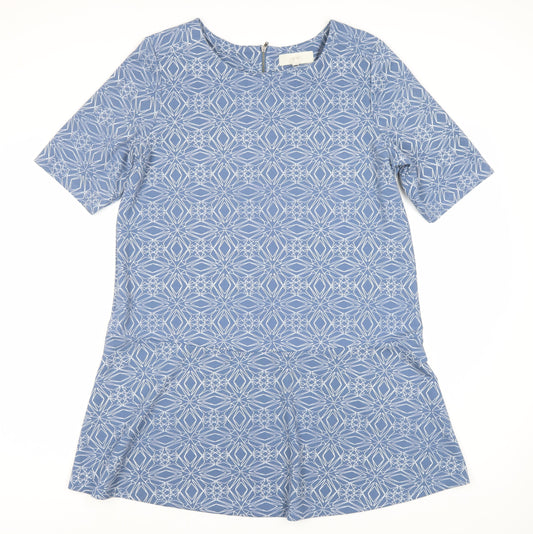 Next Women’s Blue Geometric Half Sleeve Dress