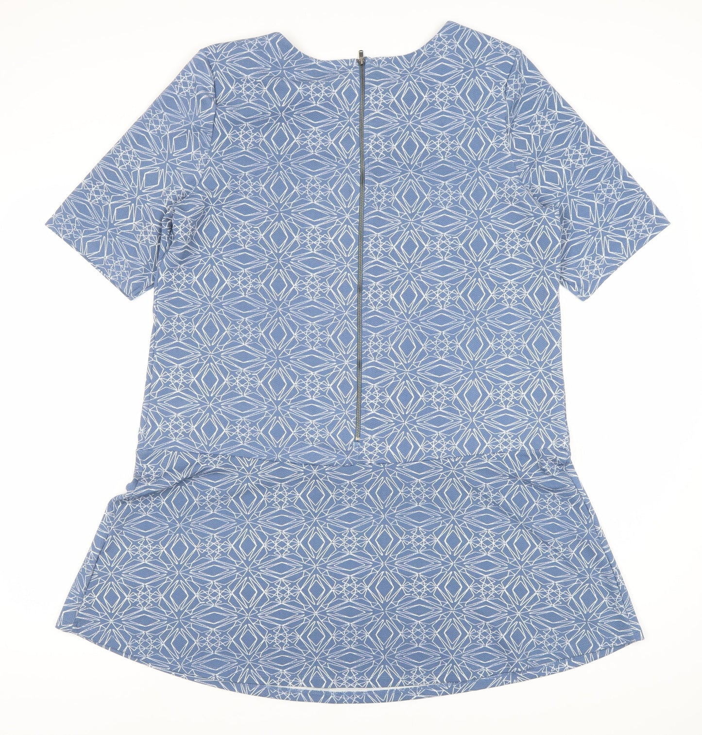 Next Women’s Blue Geometric Half Sleeve Dress