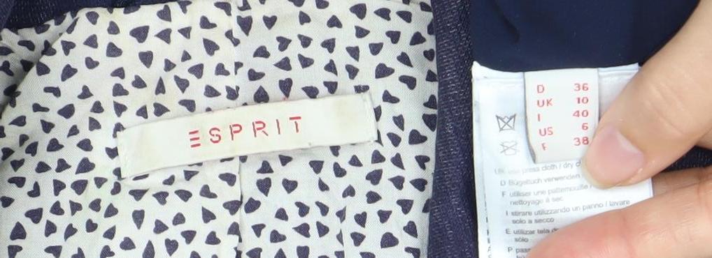 Esprit Blue Women's Blazer, Size 8, Regular Fit