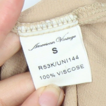 American Vintage Beige Women's Skirt, Size S