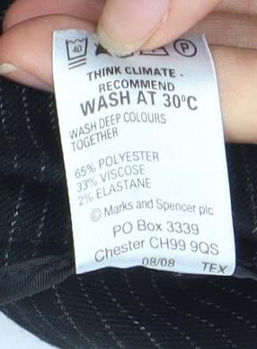 Womens UK Size 12 Marks and Spencer   Black Trousers