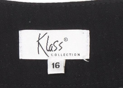 Klass Womens Black Size 16 Skirt