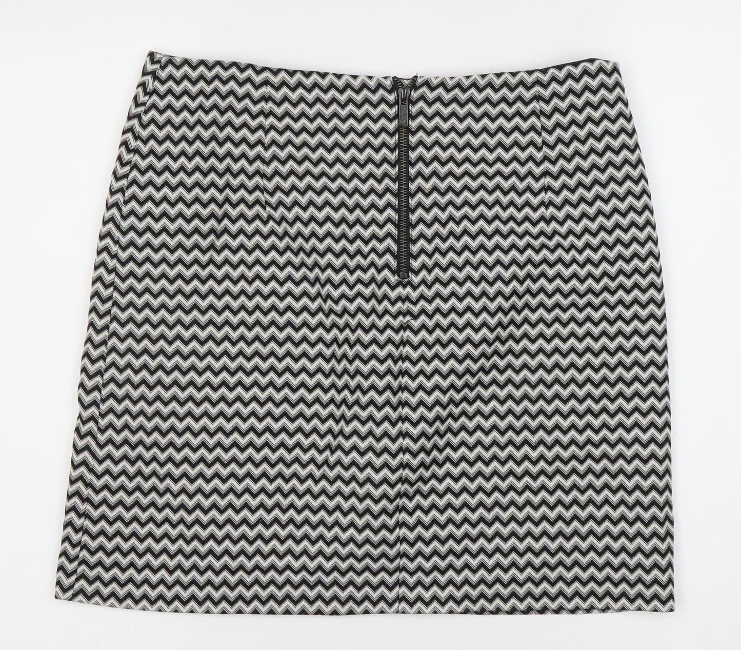 Marks and Spencer Women's Black Geometric Pencil Skirt Size 12