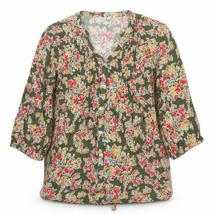 Colton Traders Women's Floral Green Top Size 18
