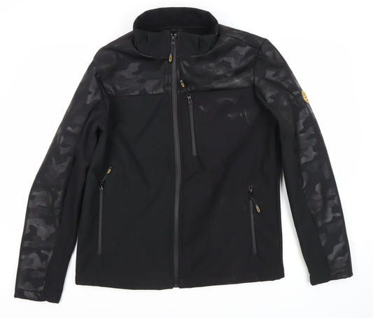 Mens UK Size L LC Waikiki Black Basic Jacket