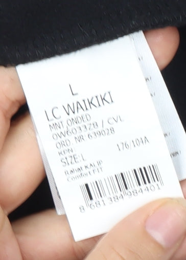 Mens UK Size L LC Waikiki Black Basic Jacket