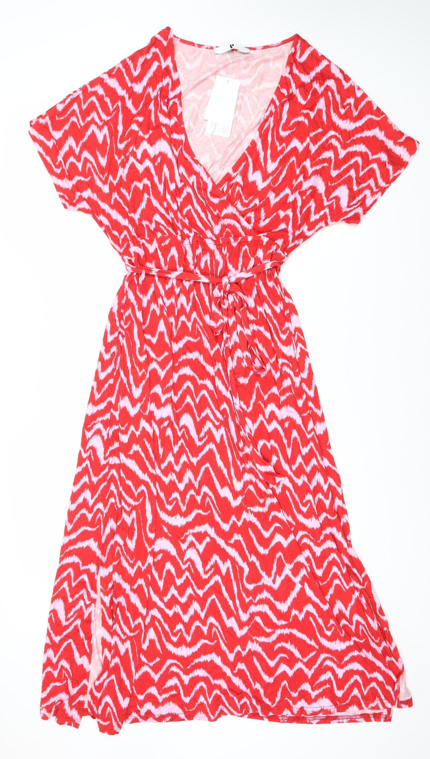 Very Women's Red Dress Size 14 Jersey New