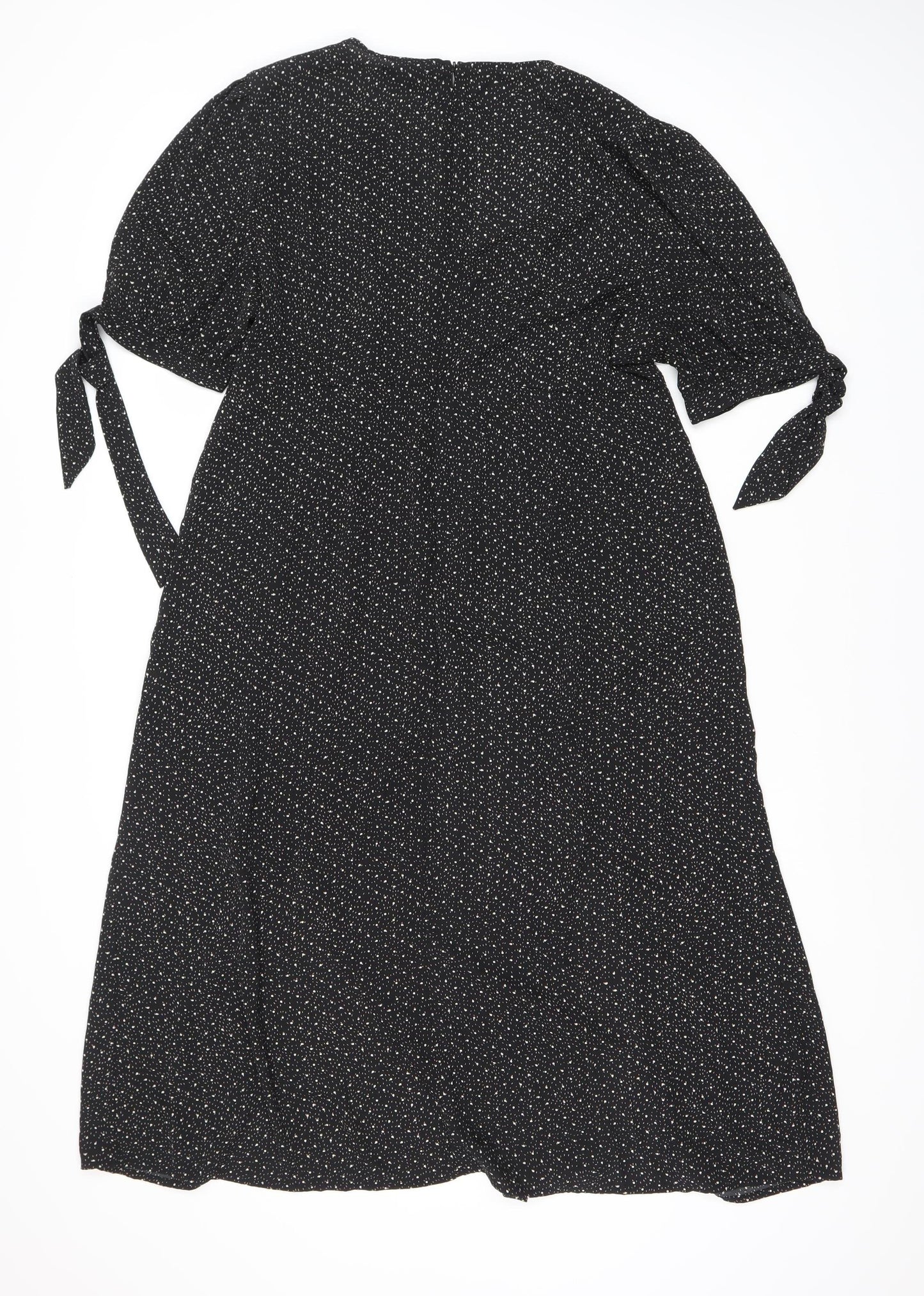 QED London Women's Black Dress Size 8 with Zip Closure