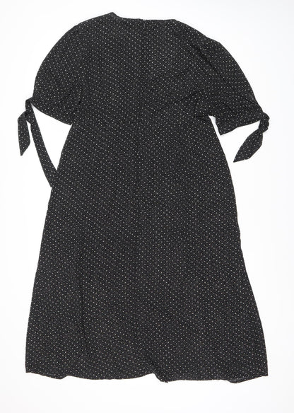 QED London Women's Black Dress Size 8 with Zip Closure