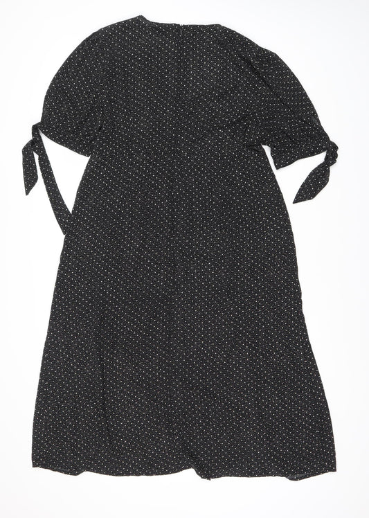 QED London Women's Black Dress Size 8 with Zip Closure