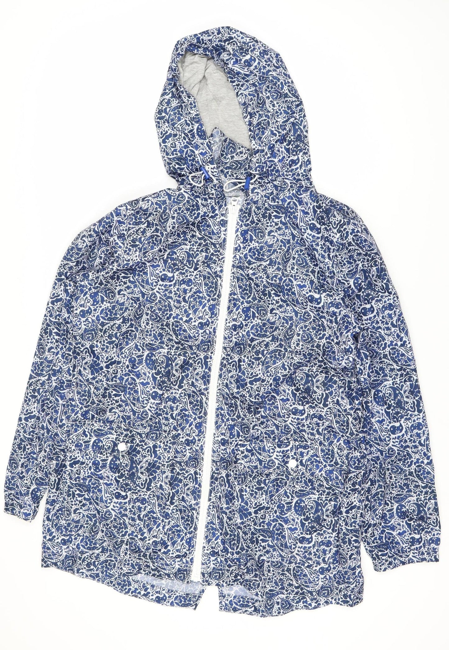 Womens UK Size M Marks and Spencer Blue Rain Coat