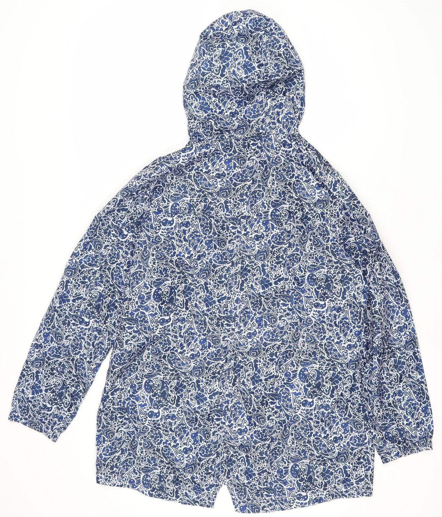 Womens UK Size M Marks and Spencer Blue Rain Coat