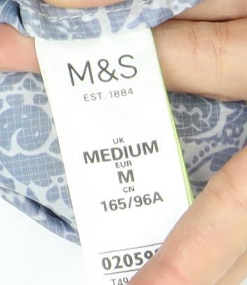 Womens UK Size M Marks and Spencer Blue Rain Coat