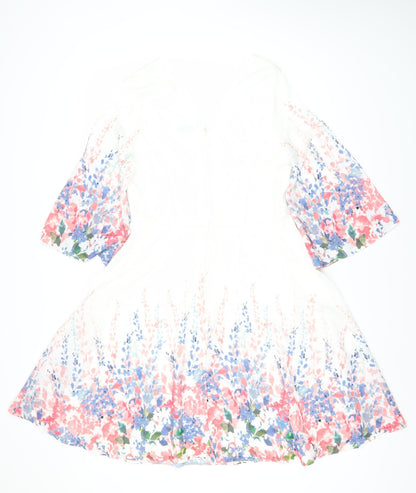 Next Women's Multicoloured A-Line Dress Size 10