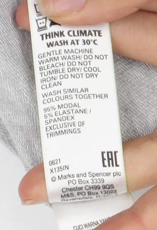 Womens UK Size 10 Marks and Spencer Grey Pullover Hoodie