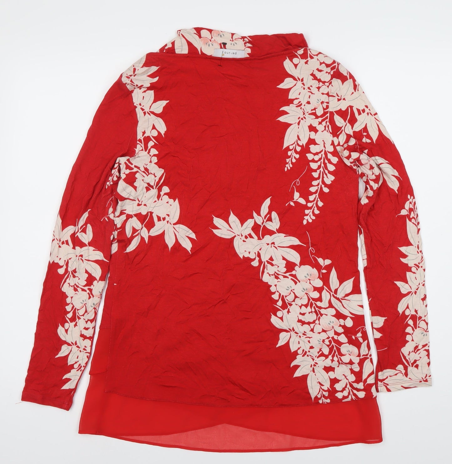 Womens UK Size 12 Marks and Spencer Red  Blouse