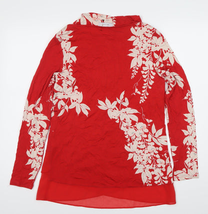 Womens UK Size 12 Marks and Spencer Red  Blouse