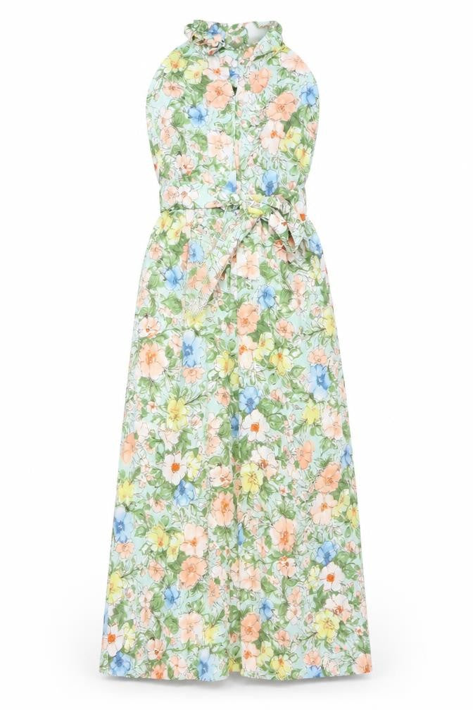 Izabel London Women's Green Floral Dress Size 10