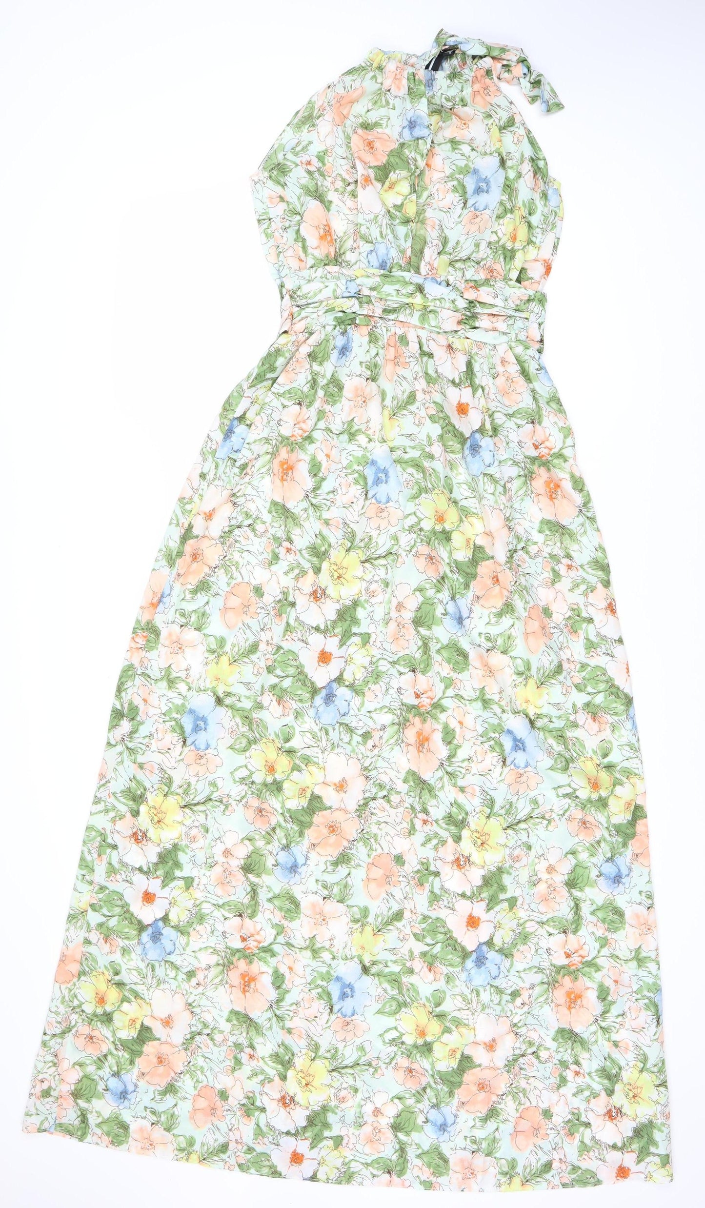 Izabel London Women's Green Floral Dress Size 10