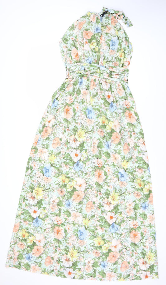 Izabel London Women's Green Floral Dress Size 10