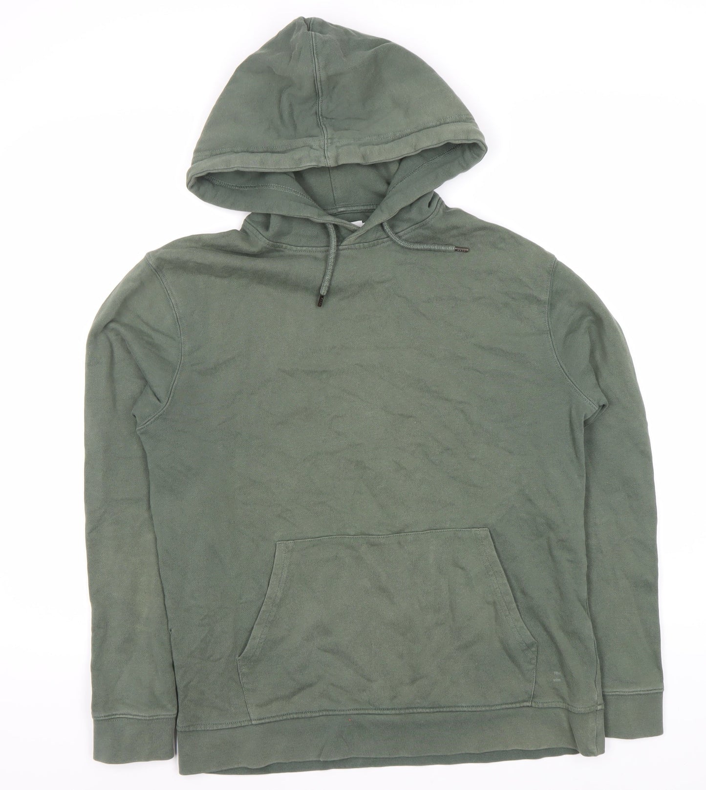 Topman Men's Green Pullover Hoodie S
