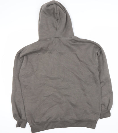 Unisex Adults UK Size XS Pull&Bear Grey Pullover Hoodie