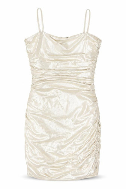 Pink Vanilla Women Beige Dress Strappy Sleeveless Size 8