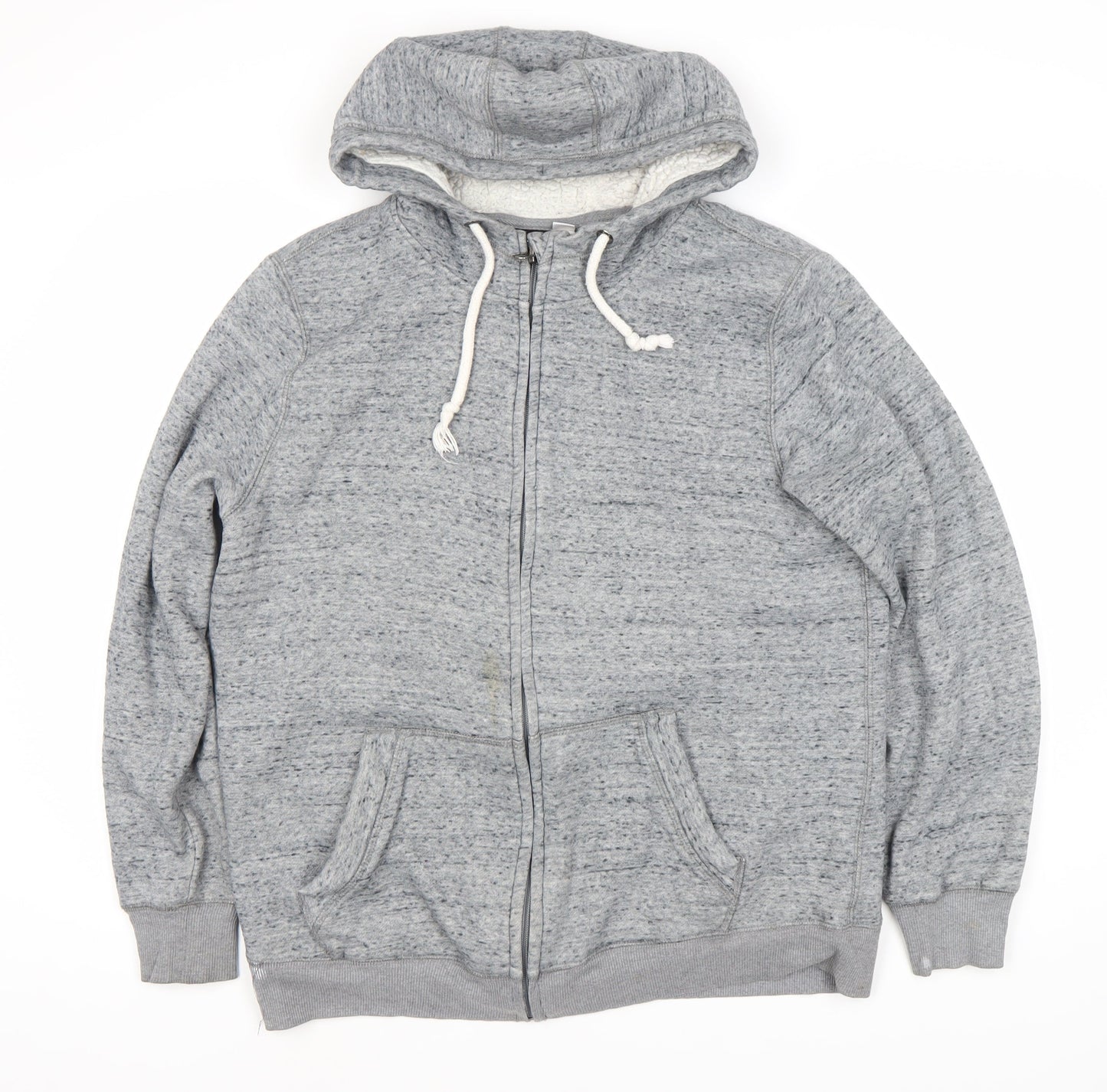 Mens UK Size L Livergy Grey Full Zip Hoodie