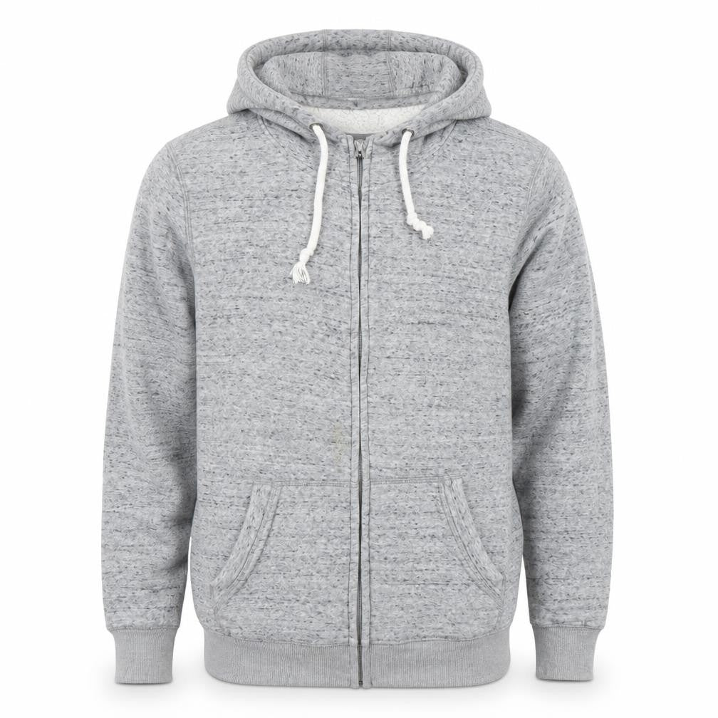Mens UK Size L Livergy Grey Full Zip Hoodie