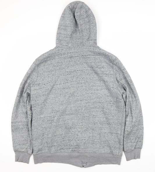 Mens UK Size L Livergy Grey Full Zip Hoodie