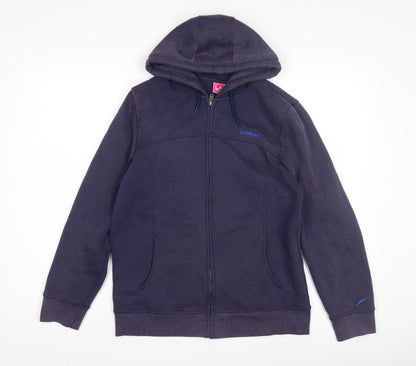 Womens UK Size 12 LA Gear Blue Full Zip Hoodie