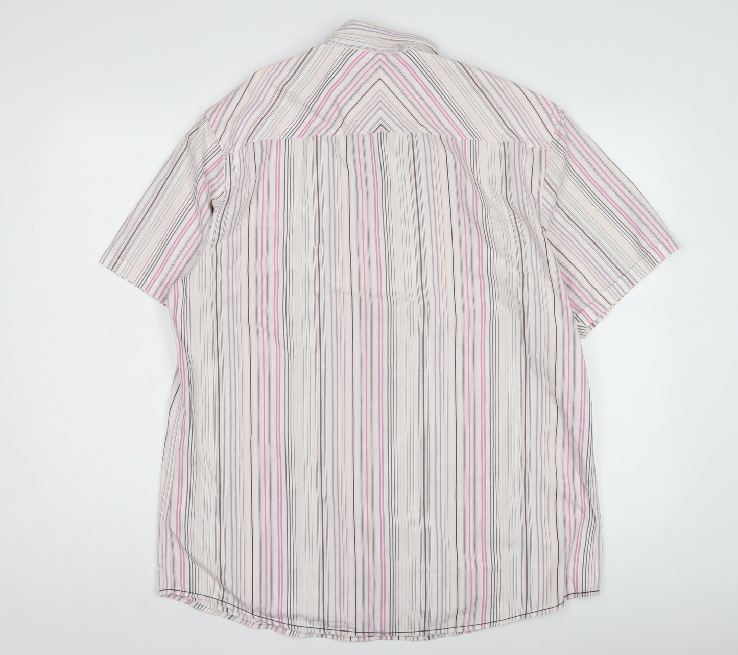 Jeff Banks Men's Multicoloured Striped Shirt - Large