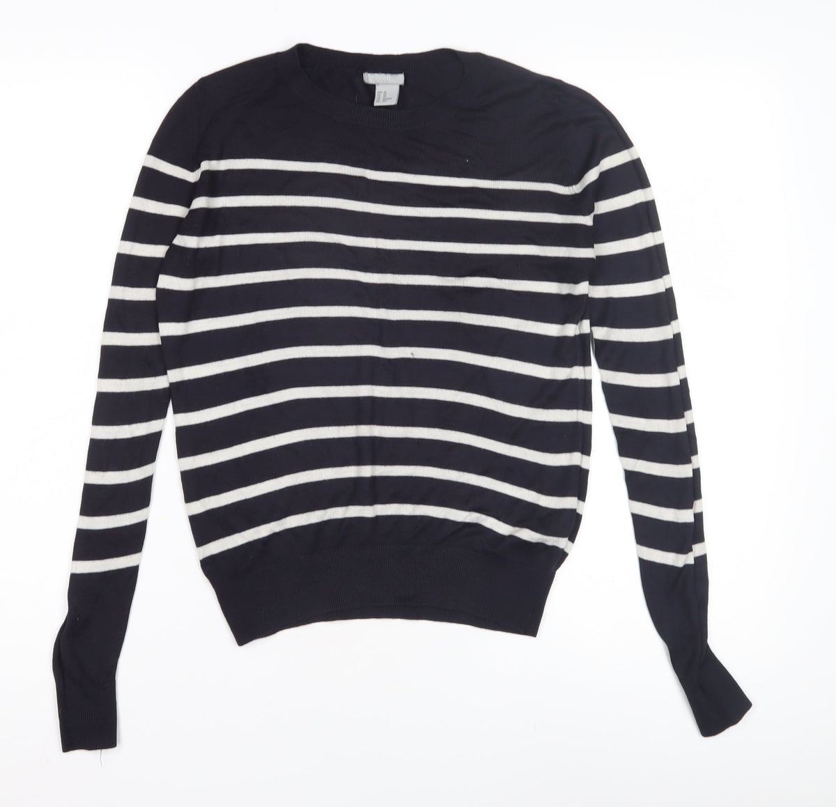 Womens UK Size XS H&M Black Pullover Jumper
