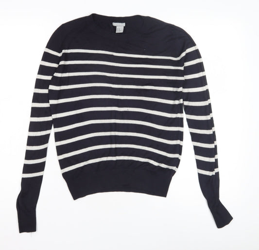 Womens UK Size XS H&M Black Pullover Jumper
