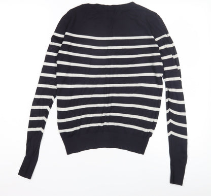 Womens UK Size XS H&M Black Pullover Jumper