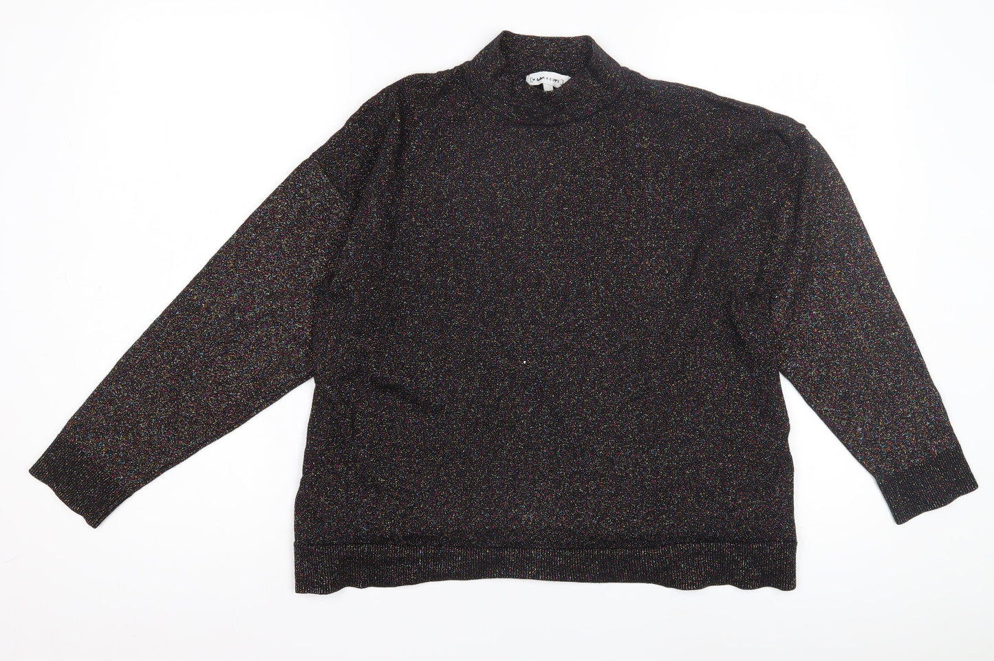 Womens UK Size 12 Warehouse Black Pullover Jumper