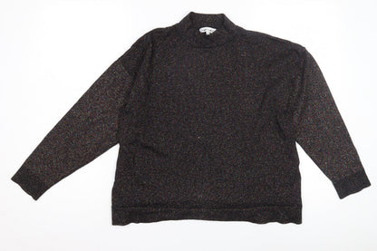Womens UK Size 12 Warehouse Black Pullover Jumper
