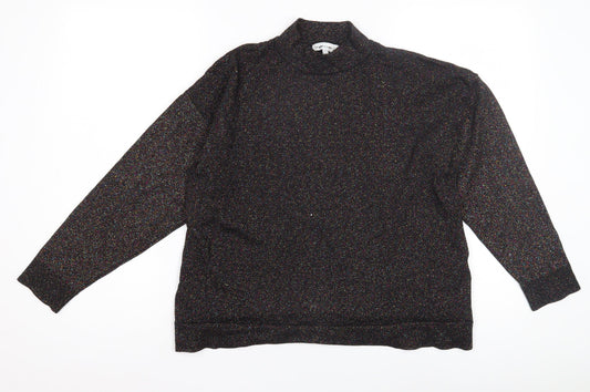 Womens UK Size 12 Warehouse Black Pullover Jumper